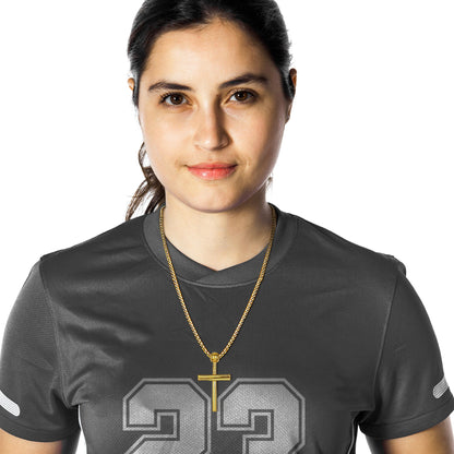 Baseball Bat Cross Necklace Sport Pendant for