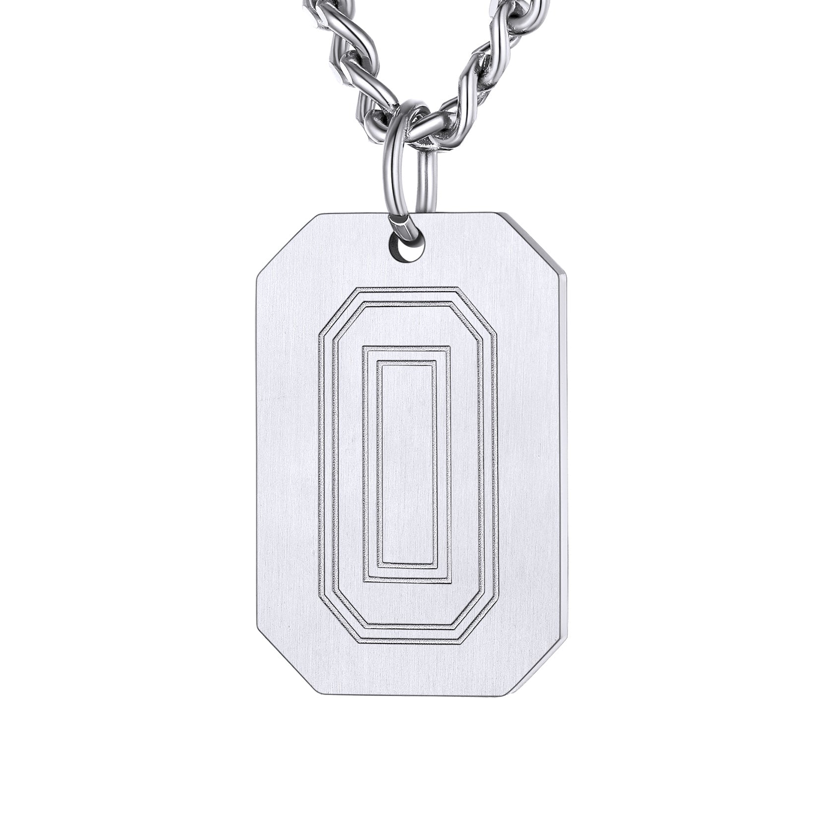 Custom Baseball Jersey Number Dog Tag Necklace for Sport