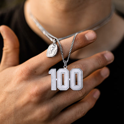 Personalized Sports Jersey Number Chain Necklace for Sport Fans