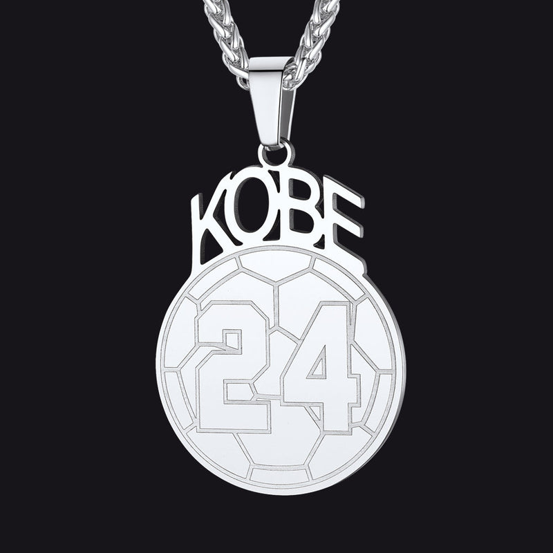 Custom Sports Necklace Name Tag With Jersey Number for Fans Athlete