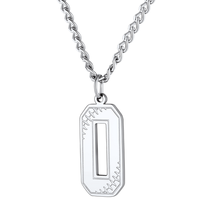 Custom Baseball Jersey Number Pendant Necklace for
