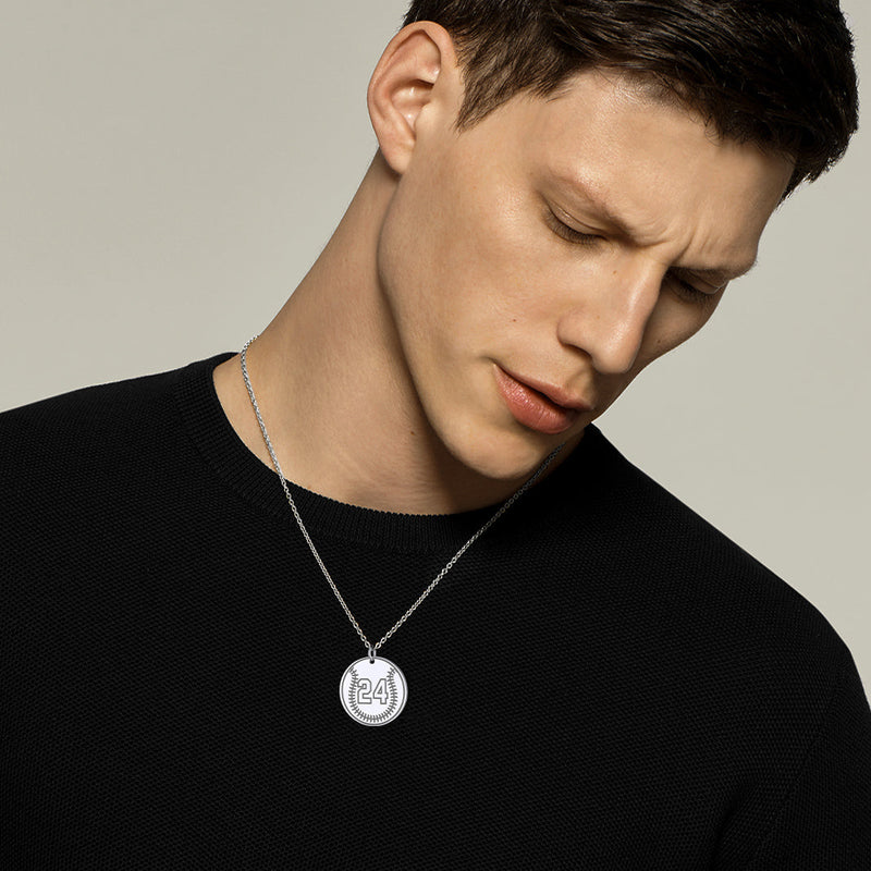 Custom Sports Necklace Jersey Number for & Sport Fans