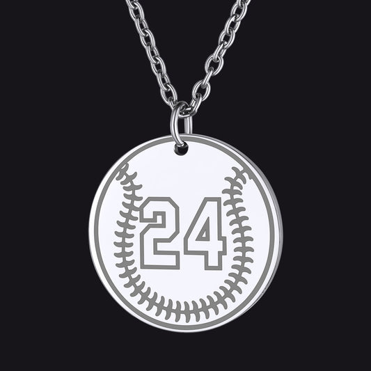 Custom Sports Necklace Jersey Number for & Sport Fans