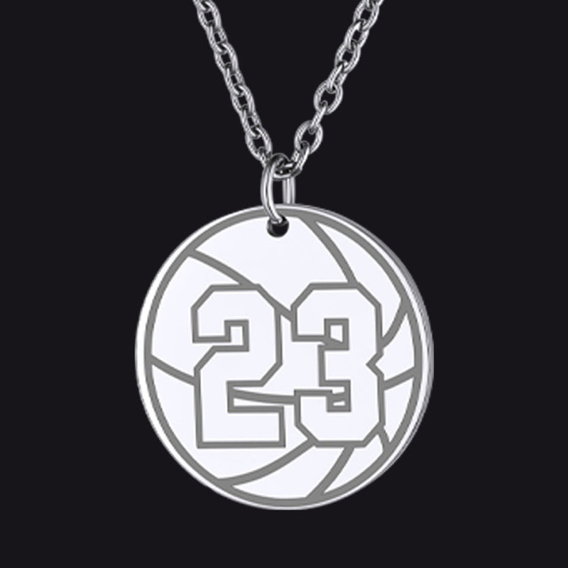Custom Sports Necklace Jersey Number for & Sport Fans