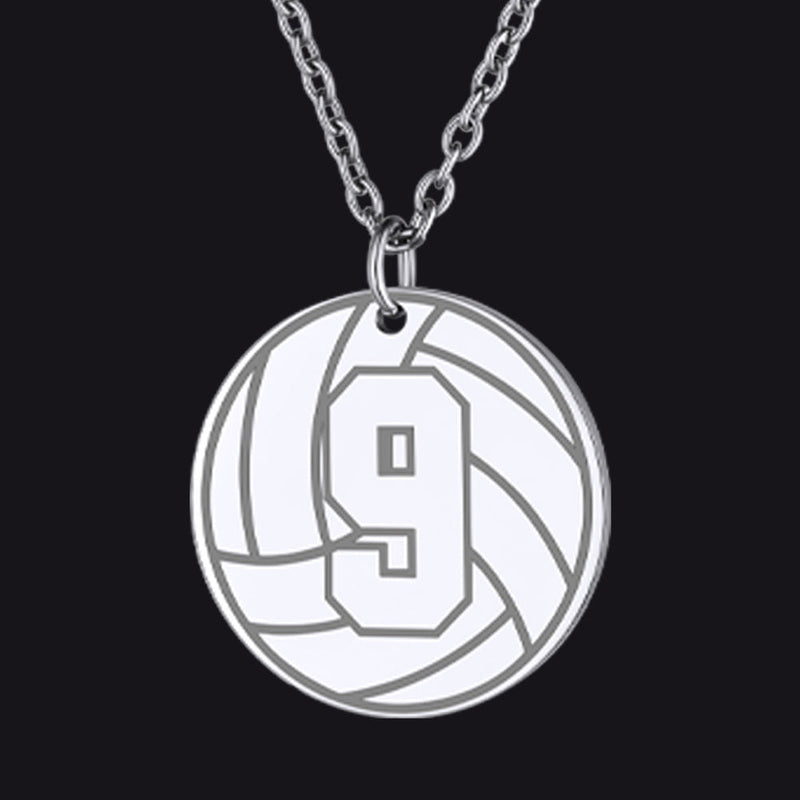 Custom Sports Necklace Jersey Number for & Sport Fans