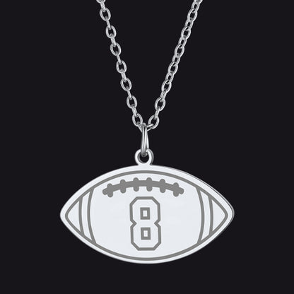 Custom Sports Necklace Jersey Number for & Sport Fans