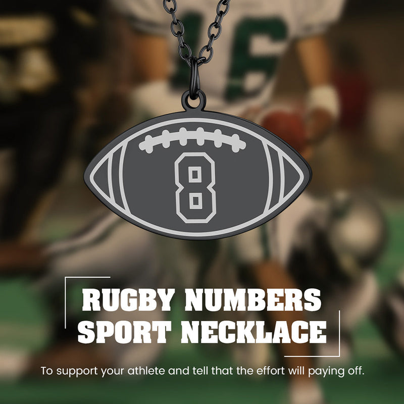 Custom Sports Necklace Jersey Number for & Sport Fans