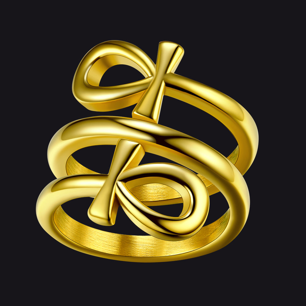 Egyptian Ankh Cross Rings Amulet Jewelry for