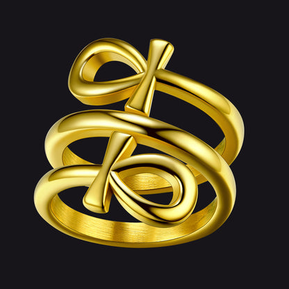 Egyptian Ankh Cross Rings Amulet Jewelry for