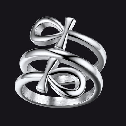 Egyptian Ankh Cross Rings Amulet Jewelry for