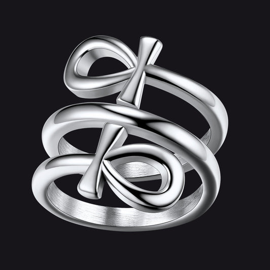 Egyptian Ankh Cross Rings Amulet Jewelry for