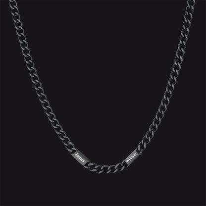 To My Engraved Name Chain Necklace, Birthday or Anniversary Gift for Him