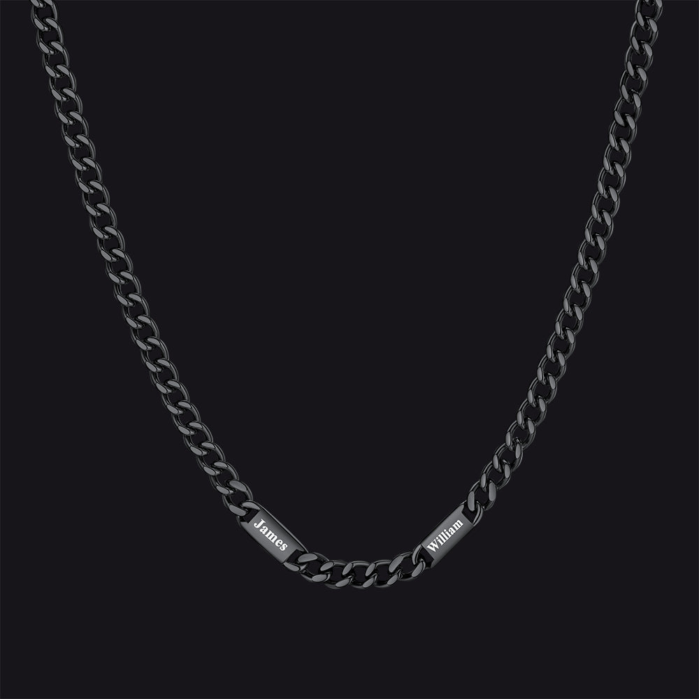 To My Engraved Name Chain Necklace, Birthday or Anniversary Gift for Him