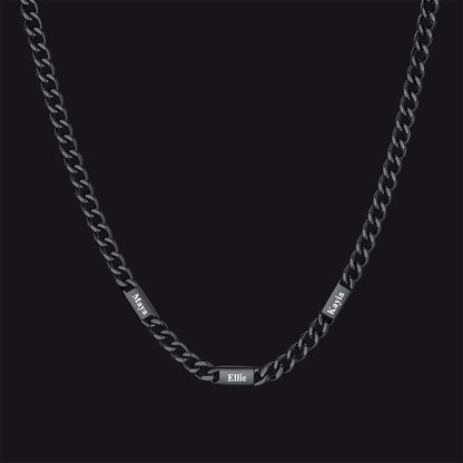 To My Engraved Name Chain Necklace, Birthday or Anniversary Gift for Him