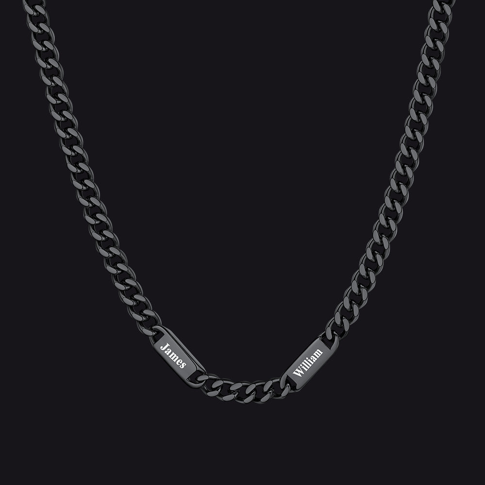 To My Engraved Name Chain Necklace, Birthday or Anniversary Gift for Him