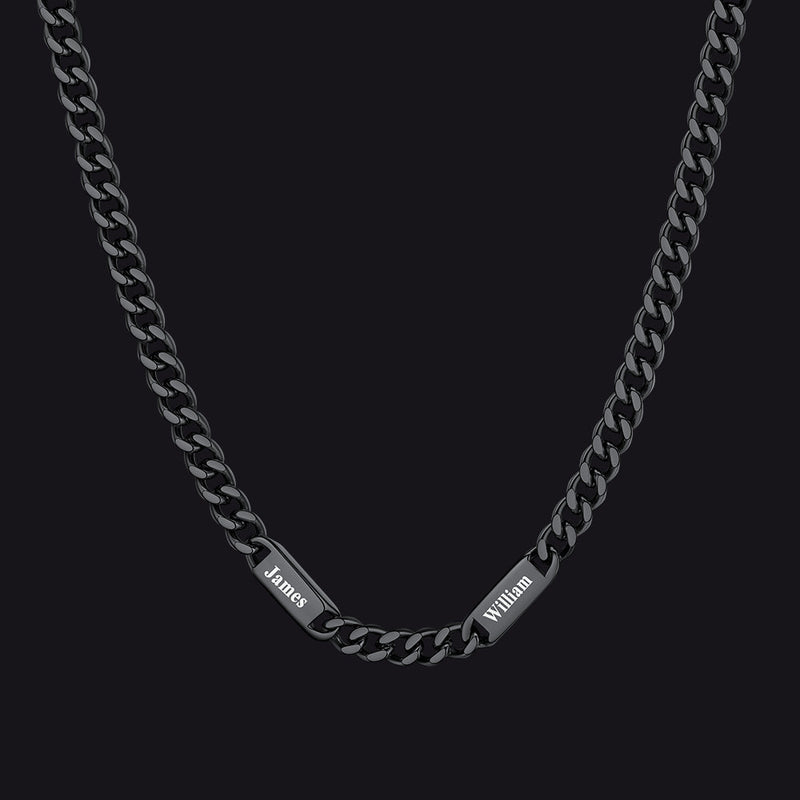 To My Engraved Name Chain Necklace, Birthday or Anniversary Gift for Him