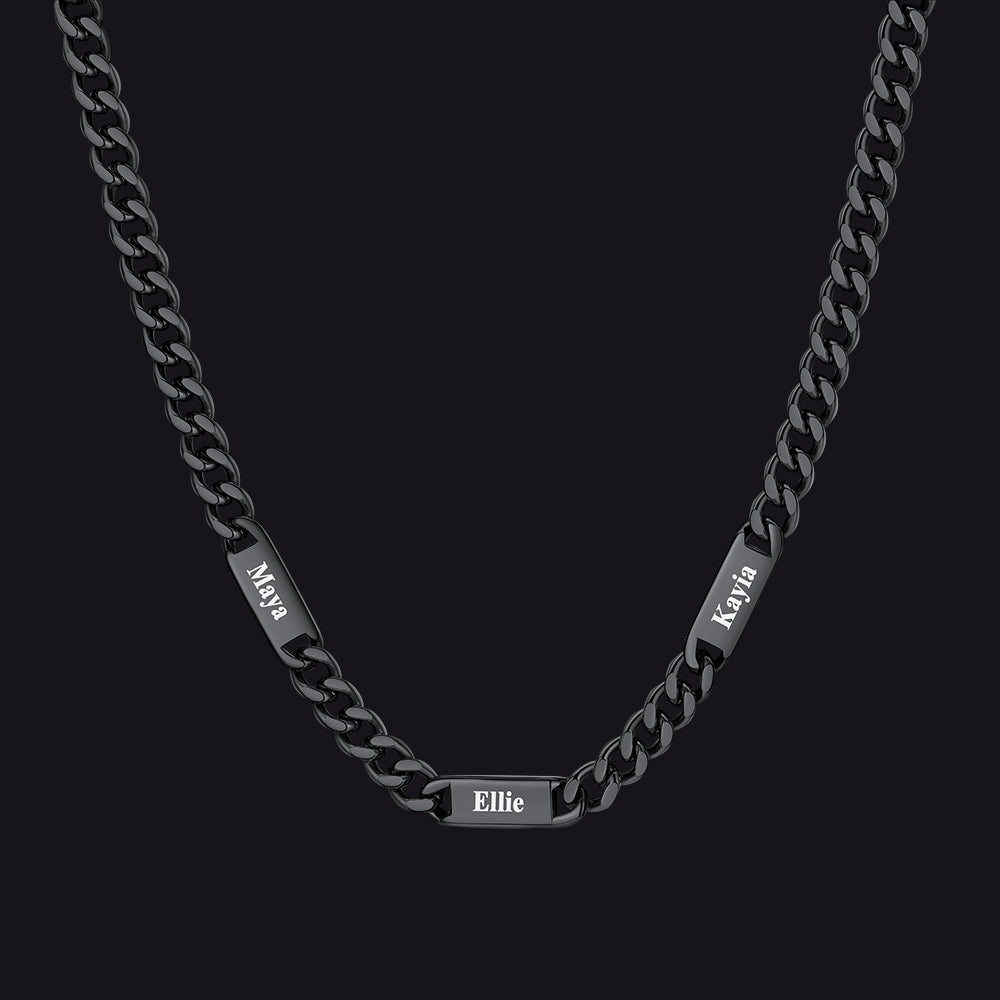 To My Engraved Name Chain Necklace, Birthday or Anniversary Gift for Him