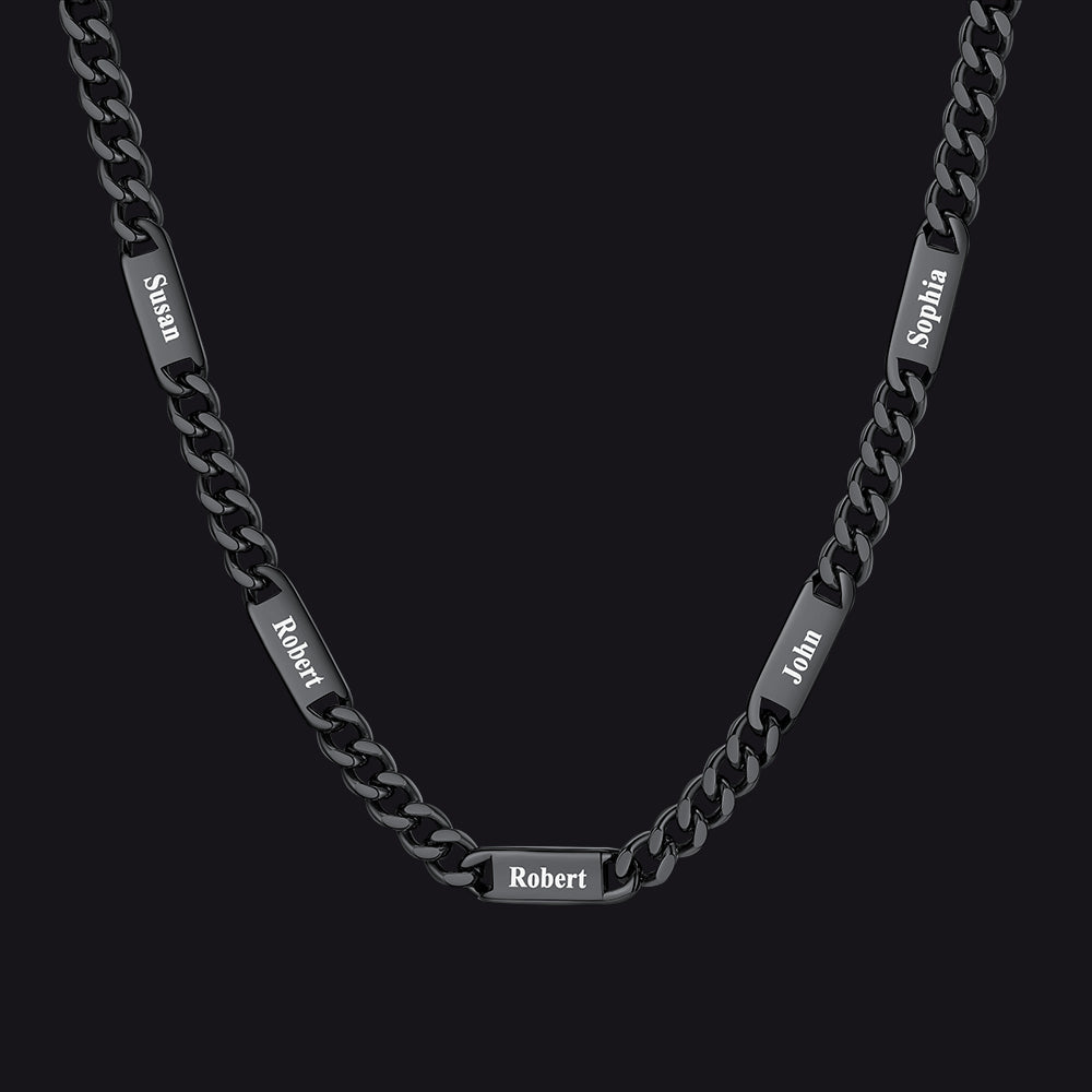 To My Engraved Name Chain Necklace, Birthday or Anniversary Gift for Him
