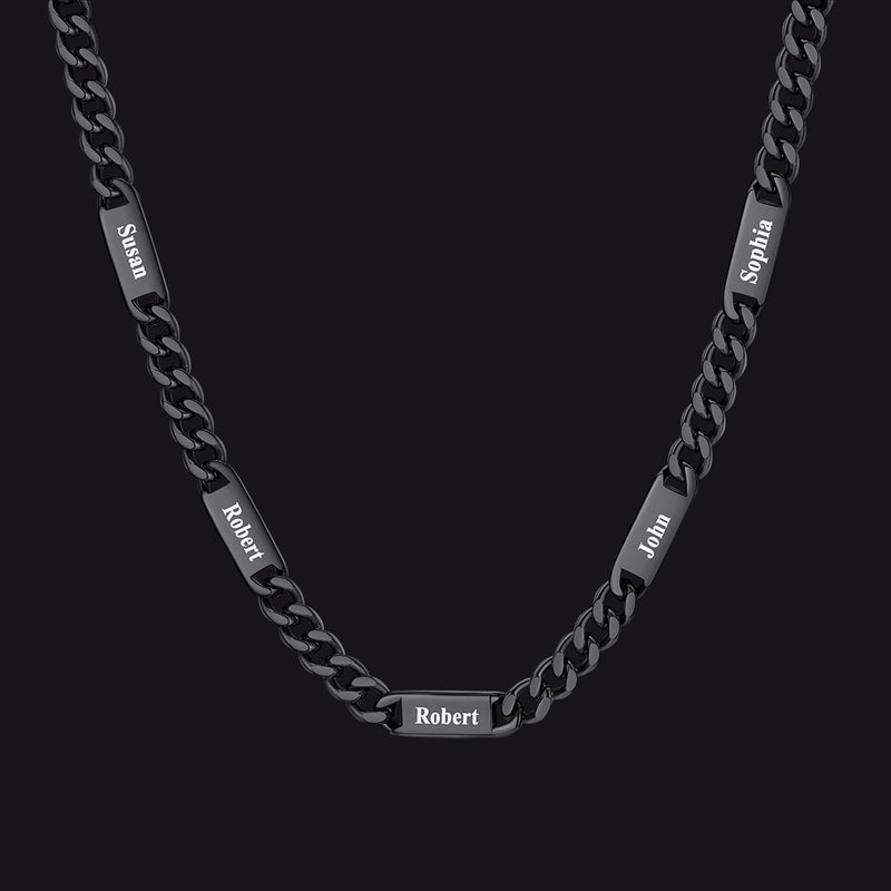 To My Engraved Name Chain Necklace, Birthday or Anniversary Gift for Him