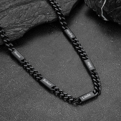 To My Engraved Name Chain Necklace, Birthday or Anniversary Gift for Him