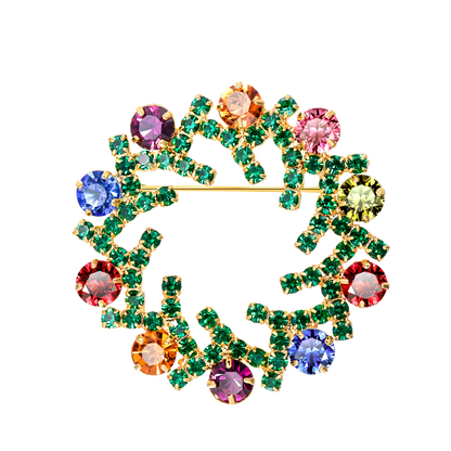 Flash Christmas Style Pins Clothing Bags Accessories