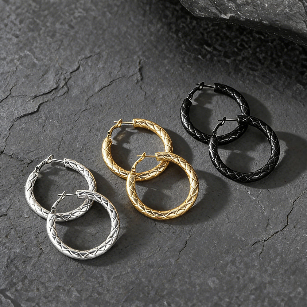 30/40/60/80mm Simple Oversized Hoops Earrings for