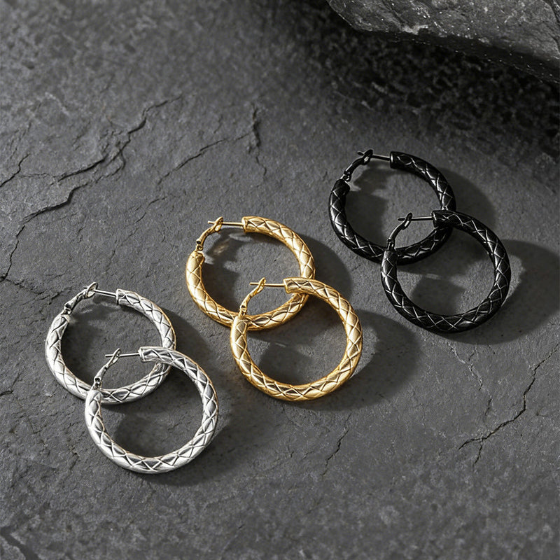 30/40/60/80mm Simple Oversized Hoops Earrings for