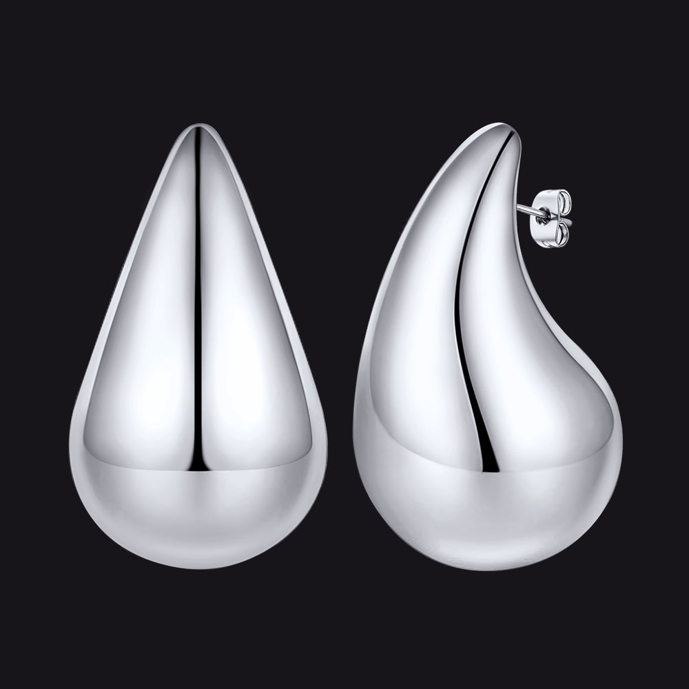 Water Droplets Stud Earrings for 10/20/30mm