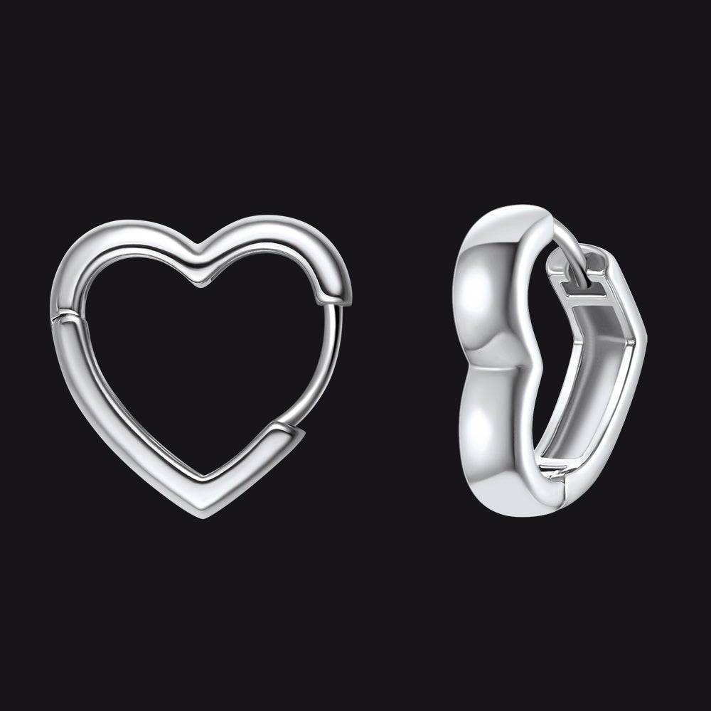 Dainty Heart-shaped Earrings for