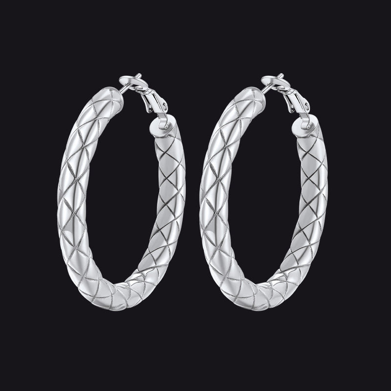 30/40/60/80mm Simple Oversized Hoops Earrings for