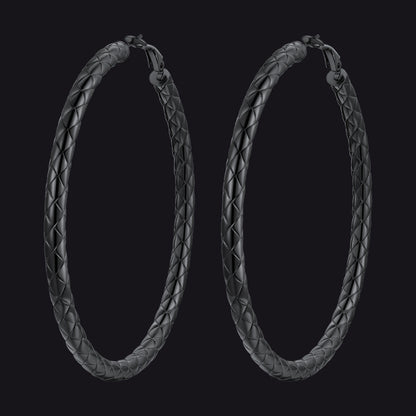 30/40/60/80mm Simple Oversized Hoops Earrings for