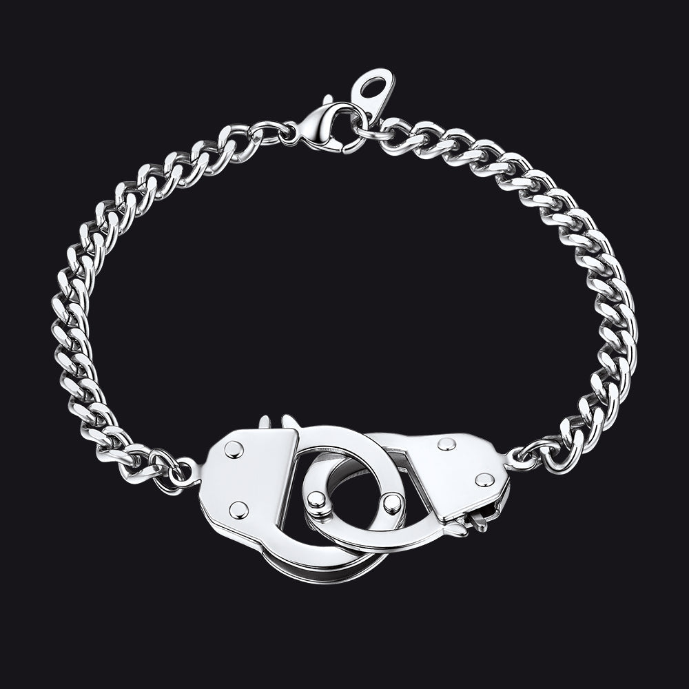4mm Handcuff Chain Bracelet for Stainless Steel