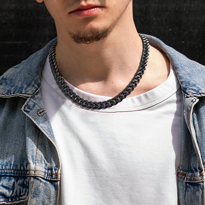 Sturdy Cuban Chain Necklace for 5/7/9/12mm Width