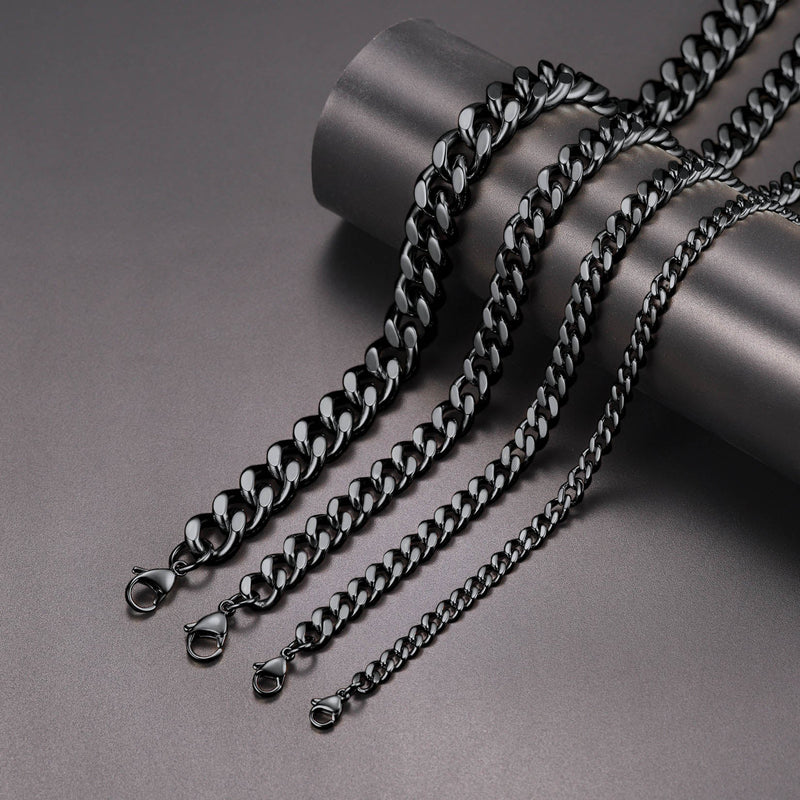 Sturdy Cuban Chain Necklace for 5/7/9/12mm Width