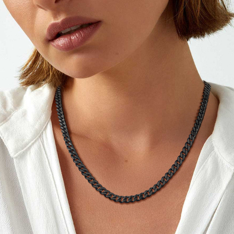 Sturdy Cuban Chain Necklace for 5/7/9/12mm Width