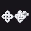 Celtic Knot Stud Earrings for in Sterling Silver