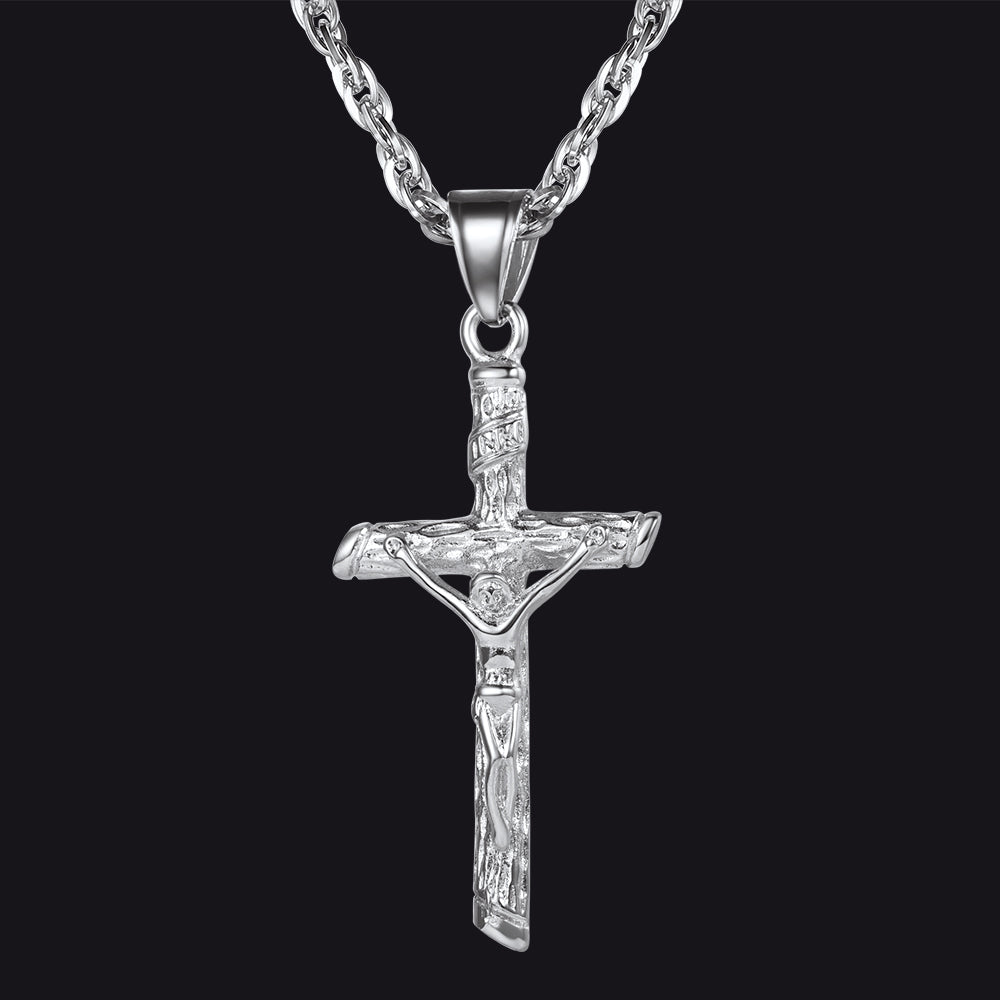 Jesus Cross Crucifix Necklace for