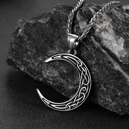 Flash Celtic Crescent Moon Necklace for /