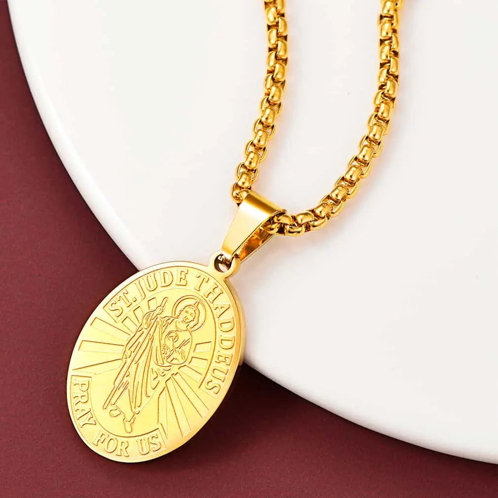 Saint Jude Necklace Patron Saint Medals Pendant