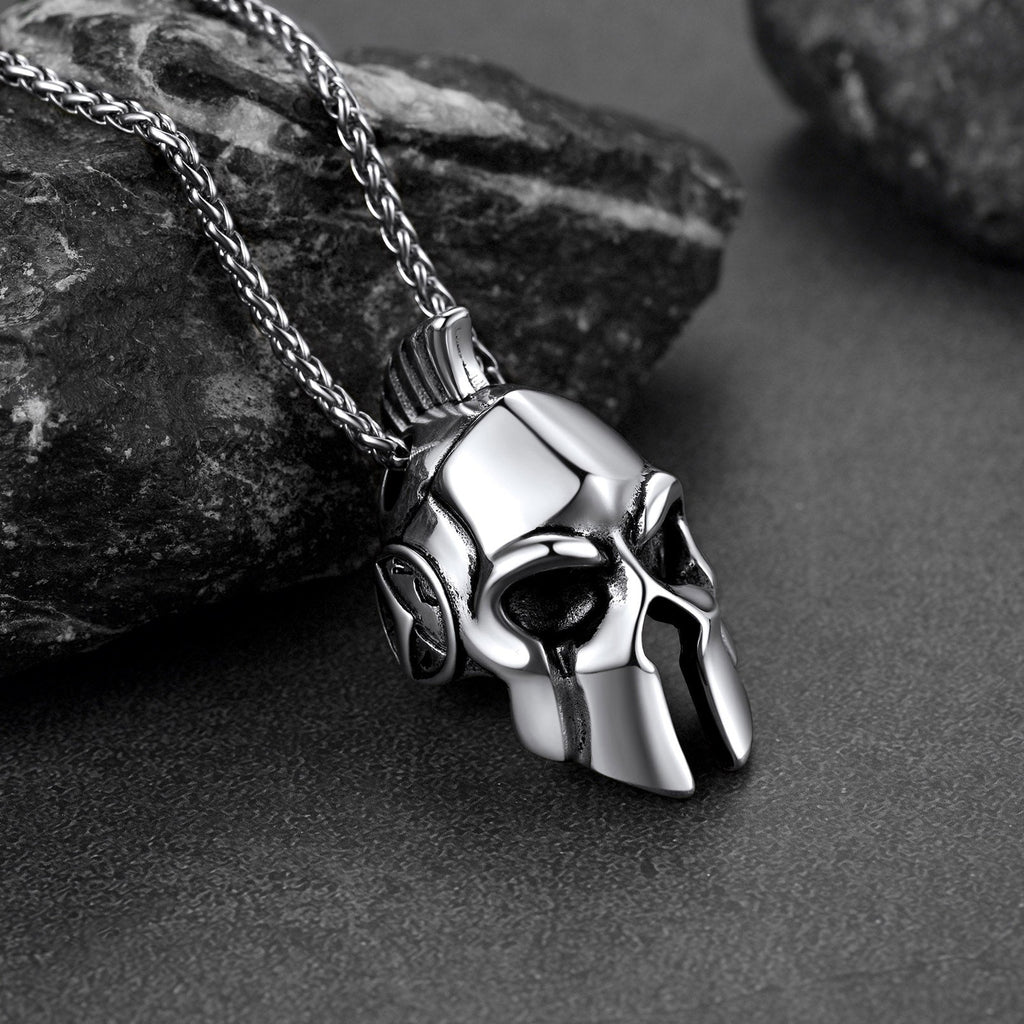 Flash Spartan Helmet Pendant Necklace Greece Jewelry for
