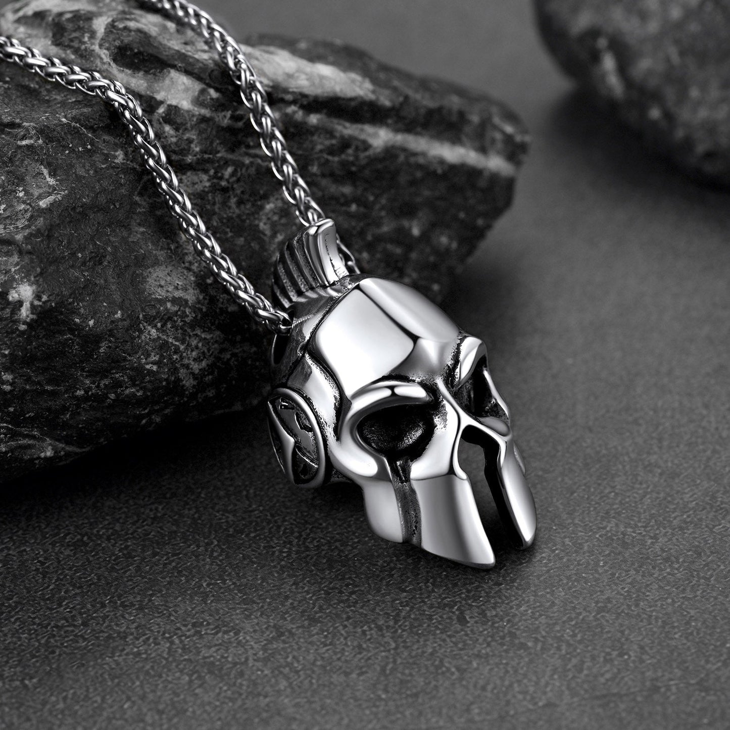 Flash Spartan Helmet Pendant Necklace Greece Jewelry for