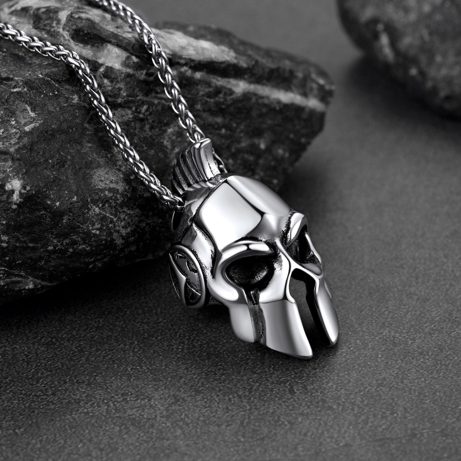 Flash Spartan Helmet Pendant Necklace Greece Jewelry for