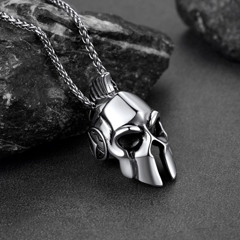 Flash Spartan Helmet Pendant Necklace Greece Jewelry for