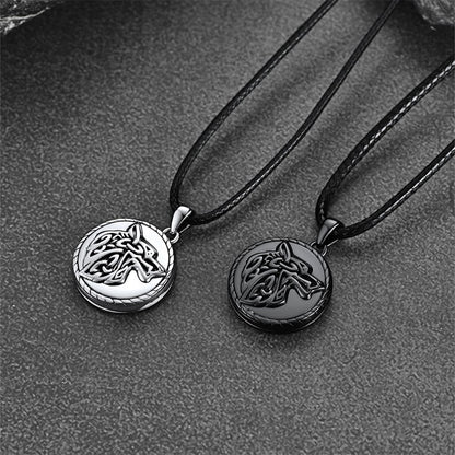 Custom Viking Wolf Locket Necklace With Picture Inside