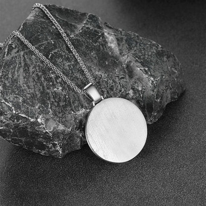 Sterling Silver Customized Cz Picture Necklace Memorial Pendant for