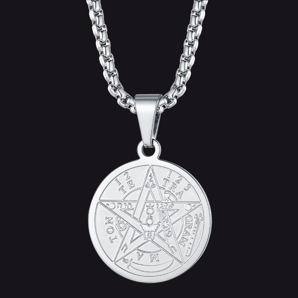 Seal of Solomon Medal Pentagram Amulet Necklace