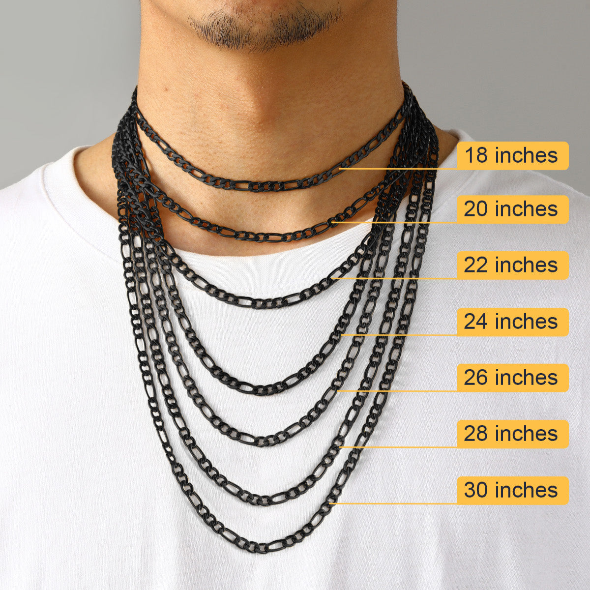 Figaro Link Chain Necklace for
