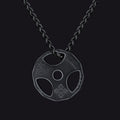 Fitness Weight Plate Necklace Gym Gift for