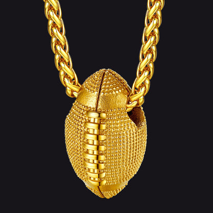 American Football Pendant Necklace for Sport Fans