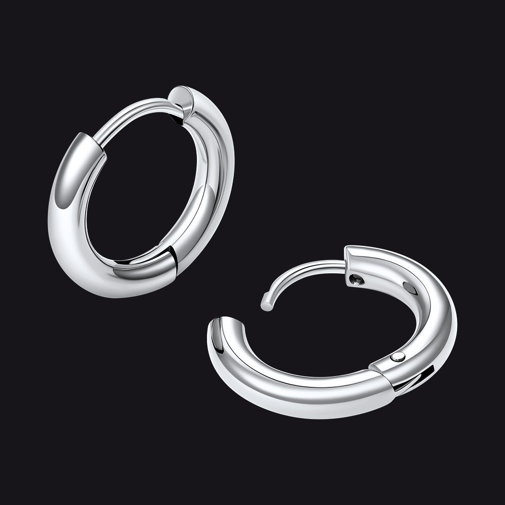Simple 10mm Hoop Earrings for